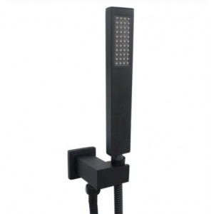 Vog Gun Metal Square Handheld Shower Set